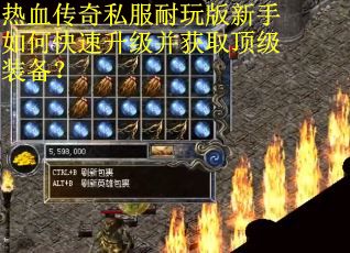 热血传奇私服耐玩版新手如何快速升级并获取顶级装备? 热血传奇私服耐玩版新手如何快速升级并获取顶级装备?