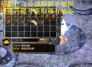 萌萌传奇公益服新手如何快速升级并获取稀有装备? 萌萌传奇公益服新手如何快速升级并获取稀有装备?