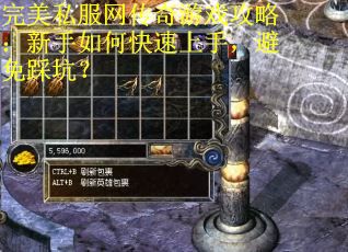 完美私服网传奇游戏攻略：新手如何快速上手，避免踩坑？