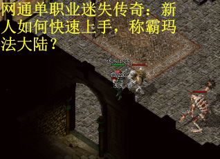 网通单职业迷失传奇：新人如何快速上手，称霸玛法大陆？