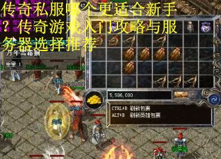 传奇私服哪个更适合新手？传奇游戏入门攻略与服务器选择推荐