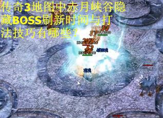 传奇3地图中赤月峡谷隐藏BOSS刷新时间与打法技巧有哪些？