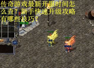 传奇游戏最新开服时间怎么查？新手快速升级攻略有哪些技巧？