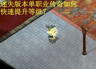 迷失版本单职业传奇如何快速提升等级？